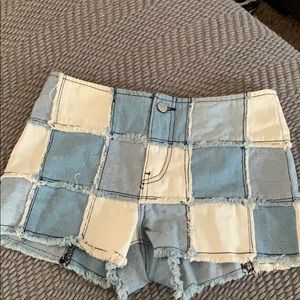 Denim shorts